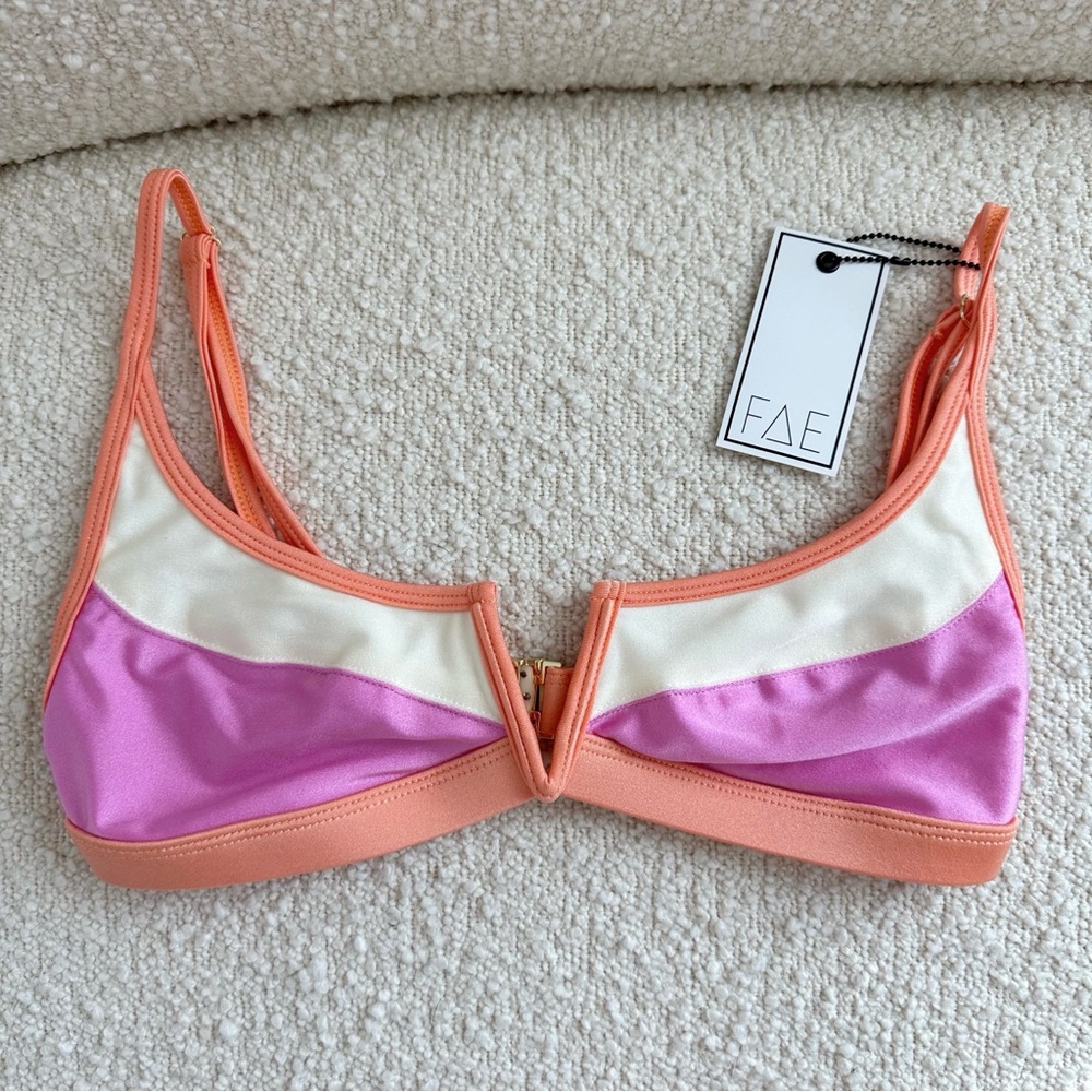 Fae gypsy TOP seychelles bikini | Pink, Orange & White